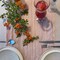 Wrapables 10Ft Bohemian Cheesecloth Gauze Table Runner for Rustic Weddings, Parties, Home Decor, Dusty Pink